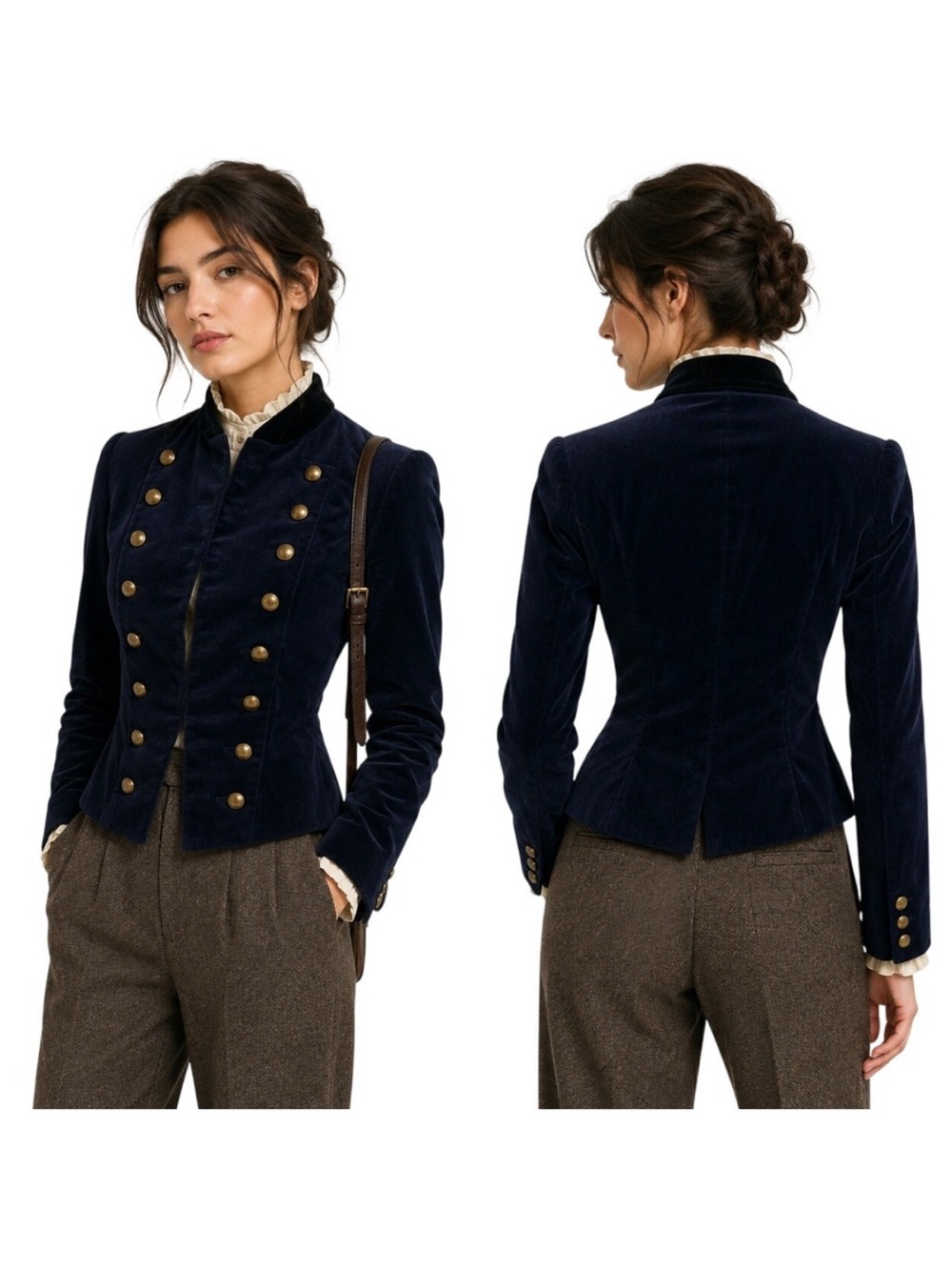 Polo by Ralph Lauren Navy Military-Style Double-Breasted Jacket